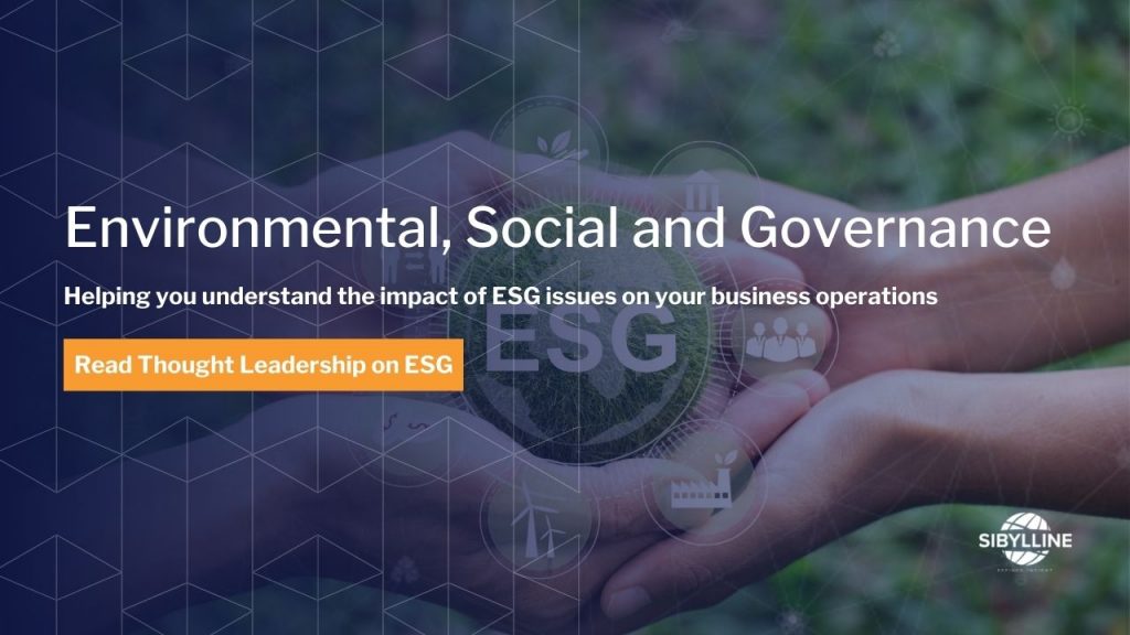 Helping you understand the impact of ESG issues on your business operations